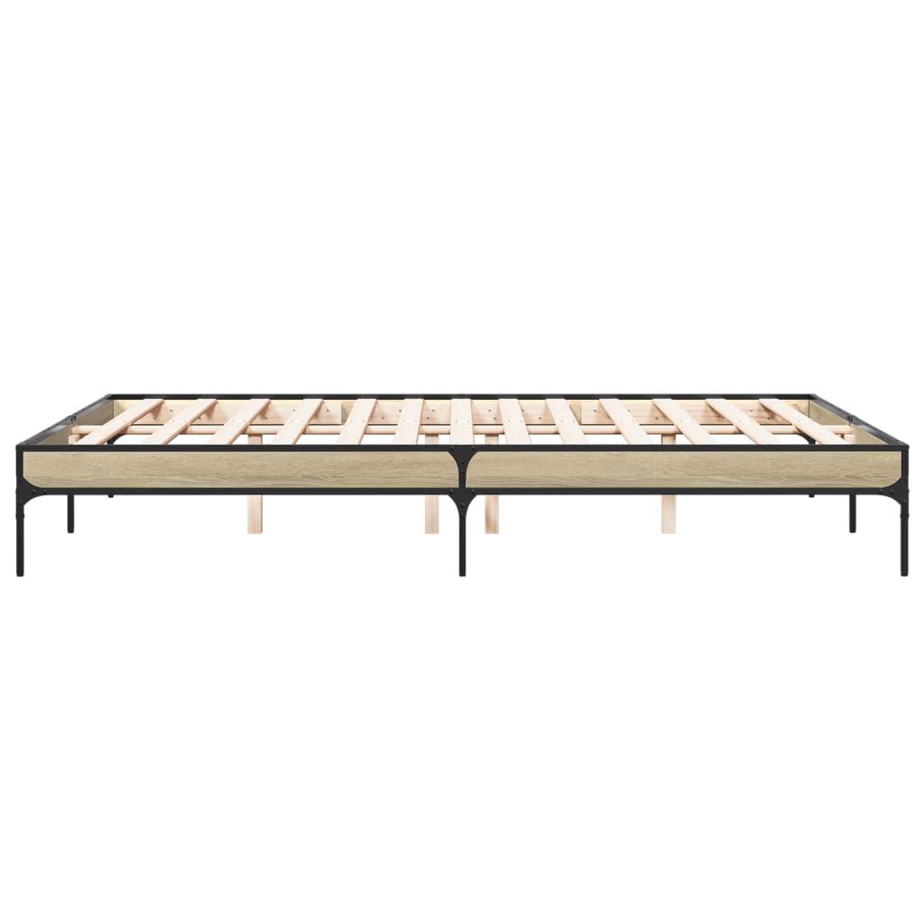 Cadre de lit sans matelas chêne sonoma 150x200 cm - XIOS