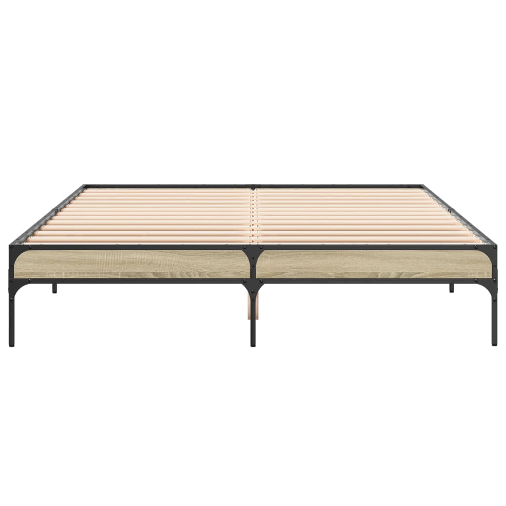 Cadre de lit sans matelas chêne sonoma 140x200 cm - XIOS