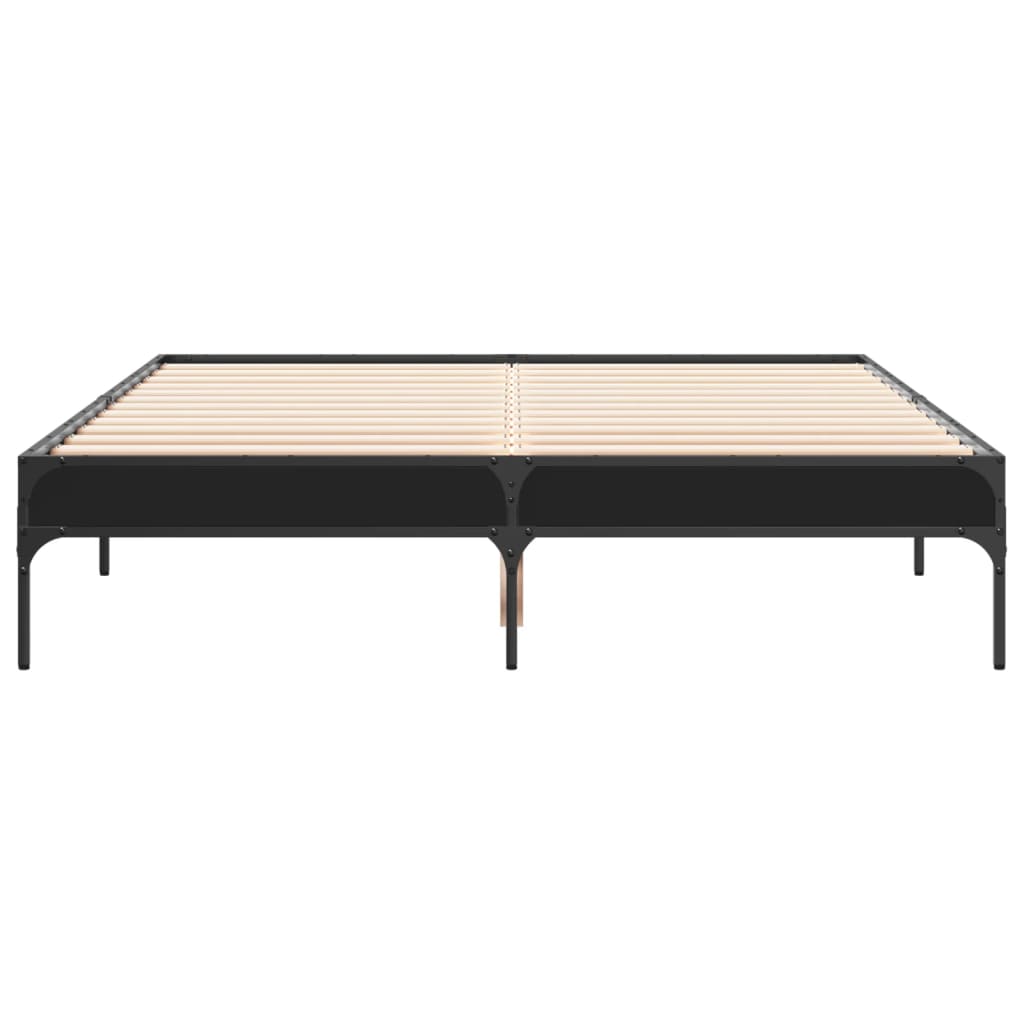 Cadre de lit sans matelas noir 120x200 cm - XIOS