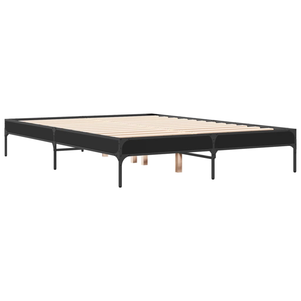 Cadre de lit sans matelas noir 120x200 cm - XIOS