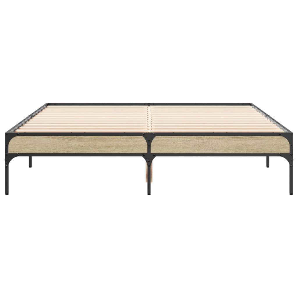 Cadre de lit sans matelas chêne sonoma 120x200 cm - XIOS