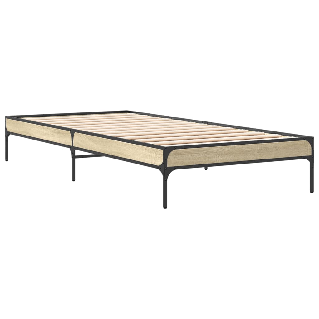 Cadre de lit sans matelas chêne sonoma 100x200 cm - XIOS