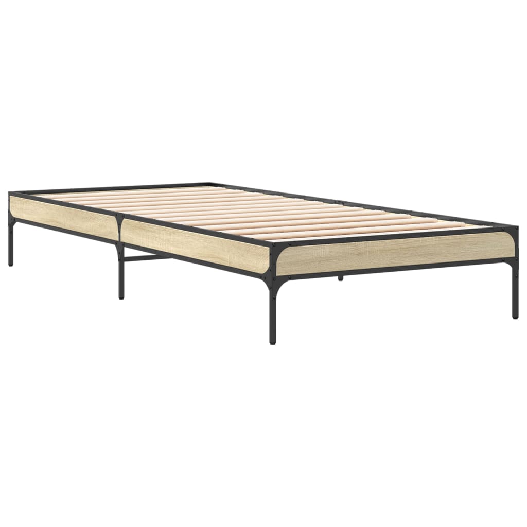 Cadre de lit sans matelas chêne sonoma 100x200 cm - XIOS