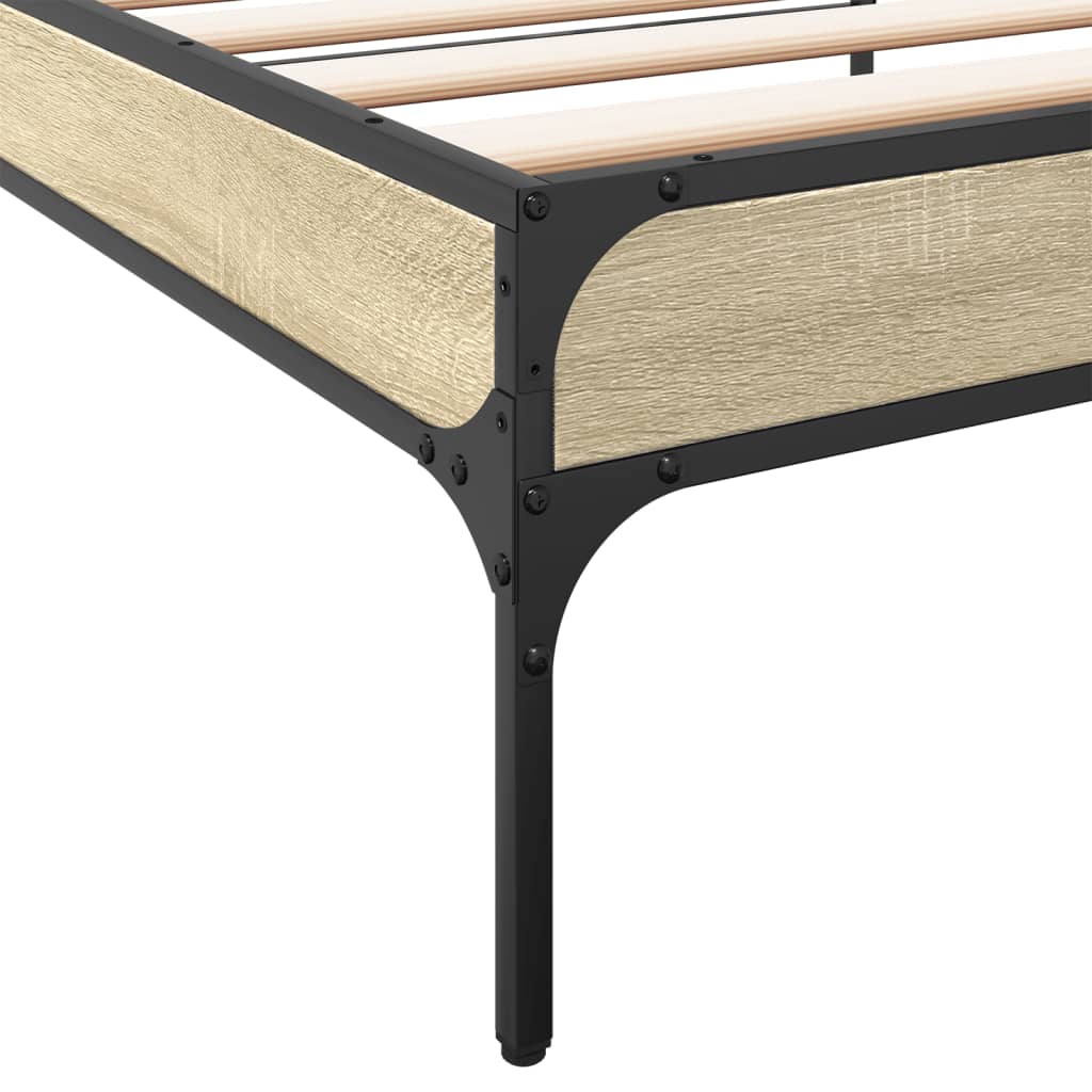 Cadre de lit sans matelas chêne sonoma 90x200 cm - XIOS