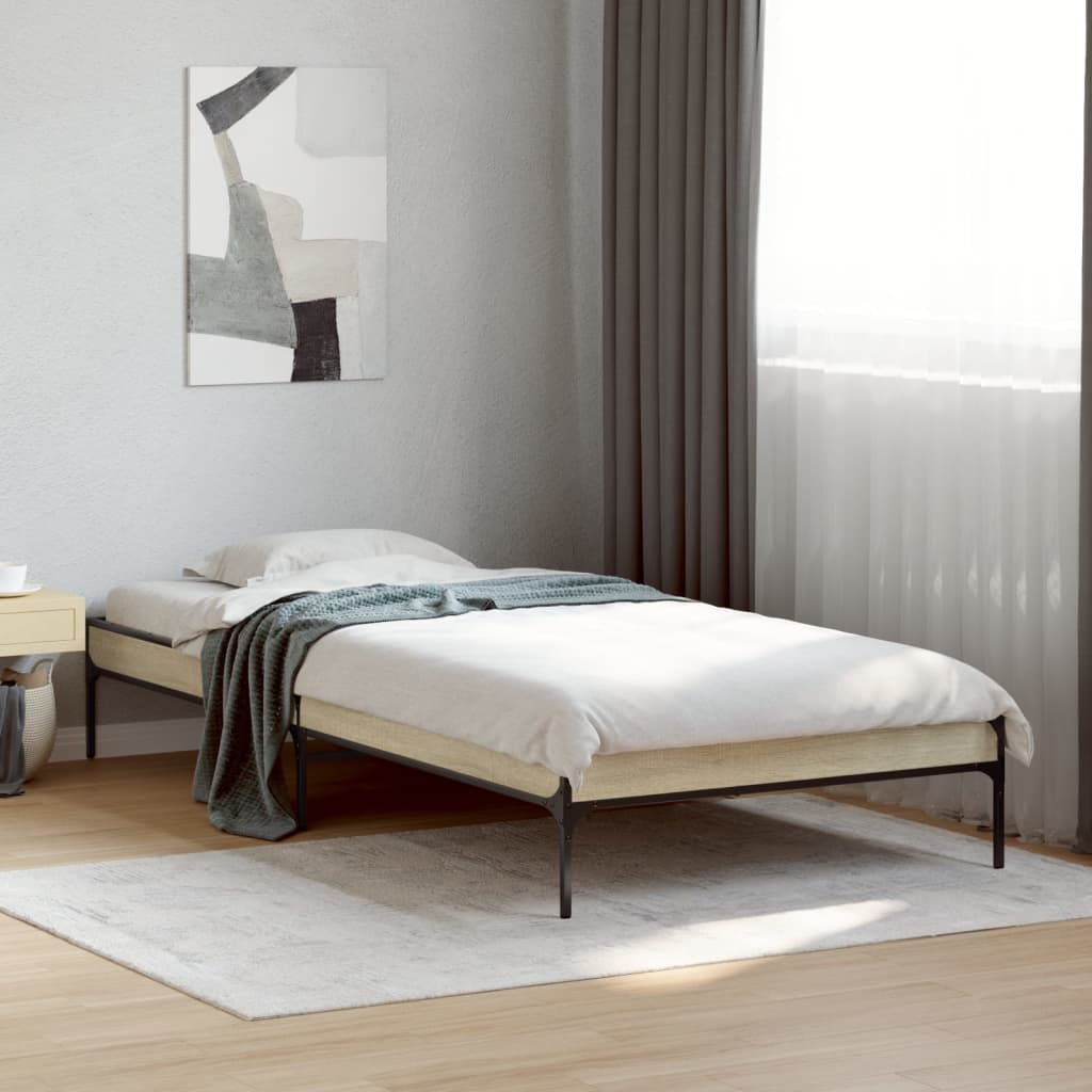 Cadre de lit sans matelas chêne sonoma 90x200 cm - XIOS