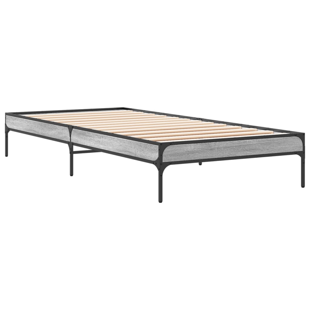 Cadre de lit sans matelas sonoma gris 90x200 cm - XIOS