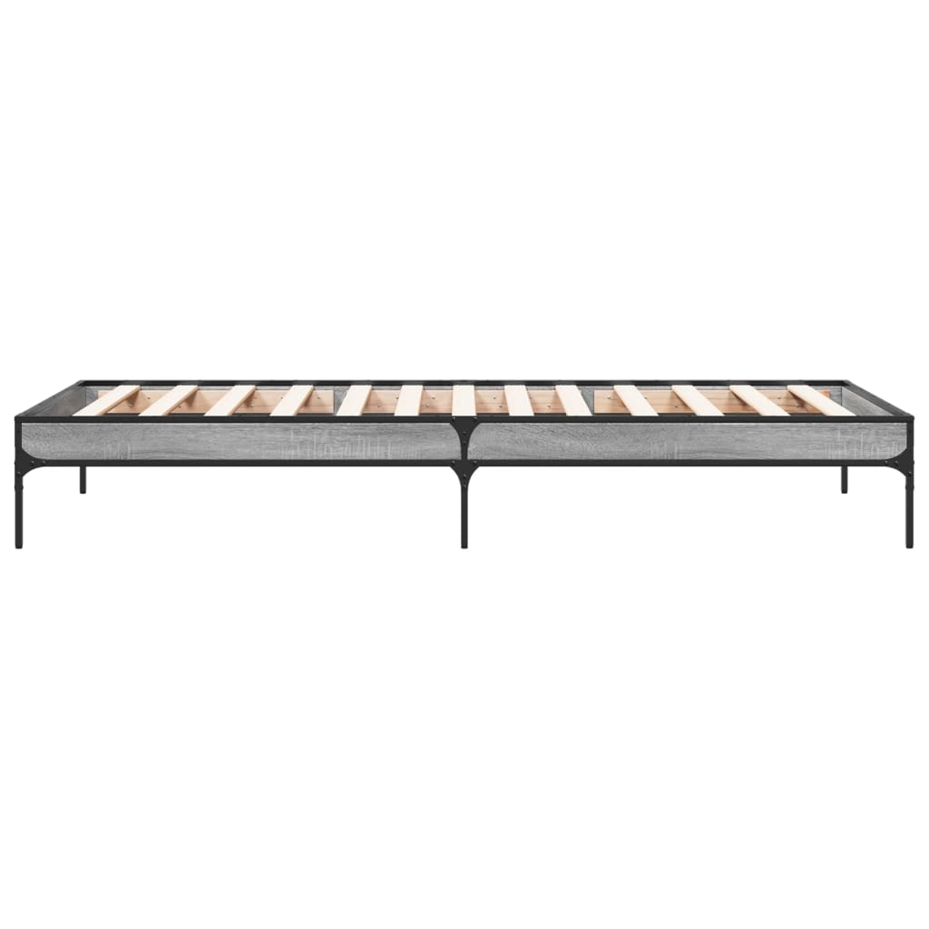 Cadre de lit sans matelas sonoma gris 90x200 cm - XIOS