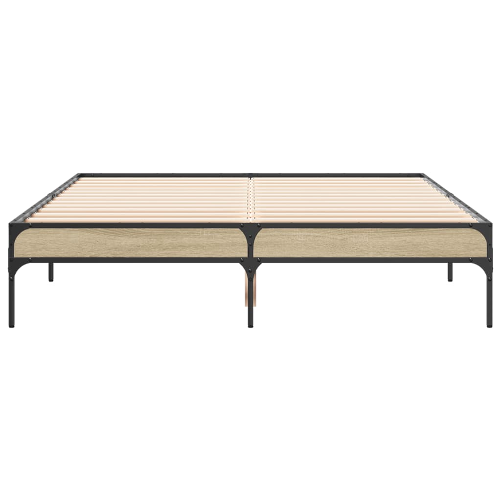 Cadre de lit sans matelas chêne sonoma 140x190 cm - XIOS