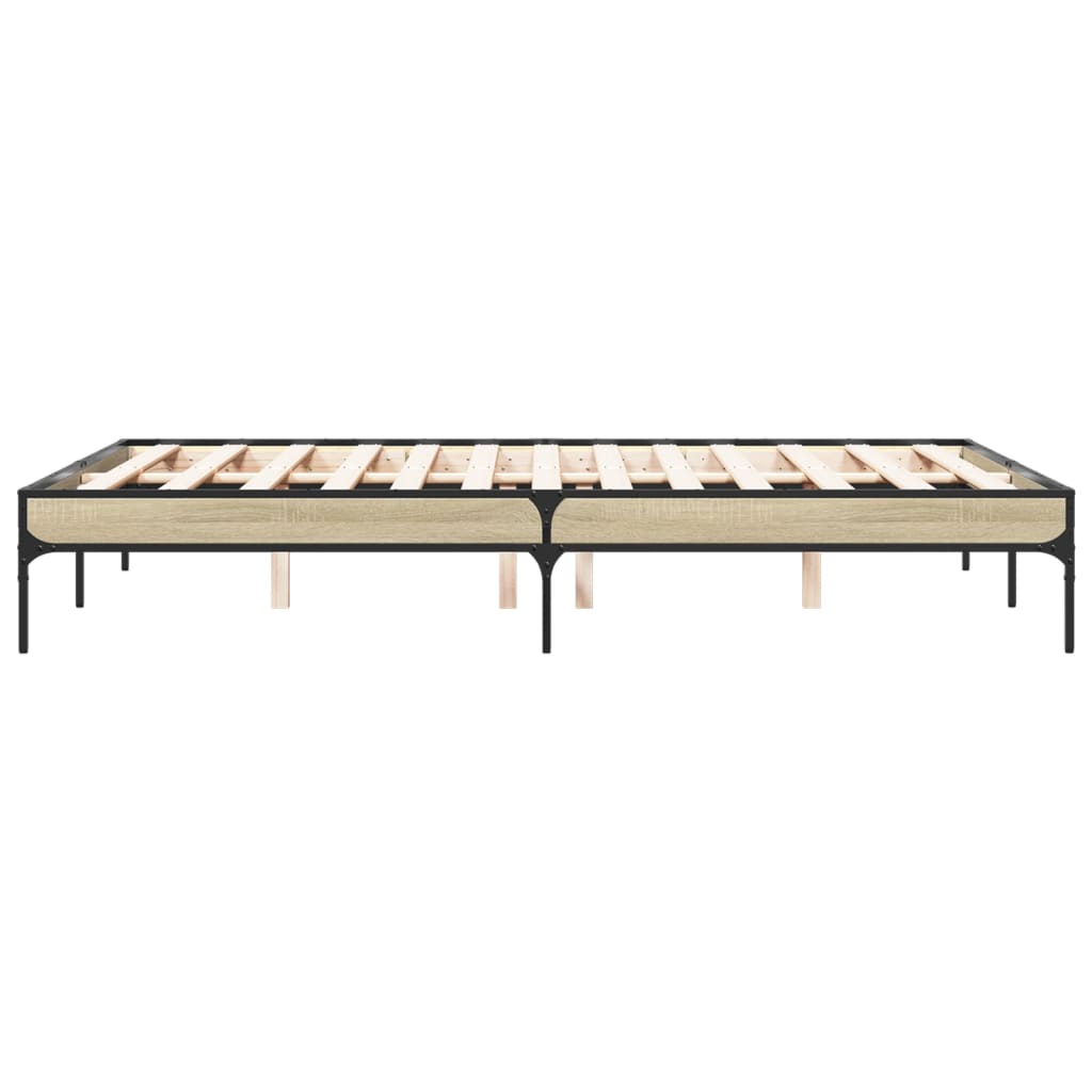Cadre de lit sans matelas chêne sonoma 140x190 cm - XIOS