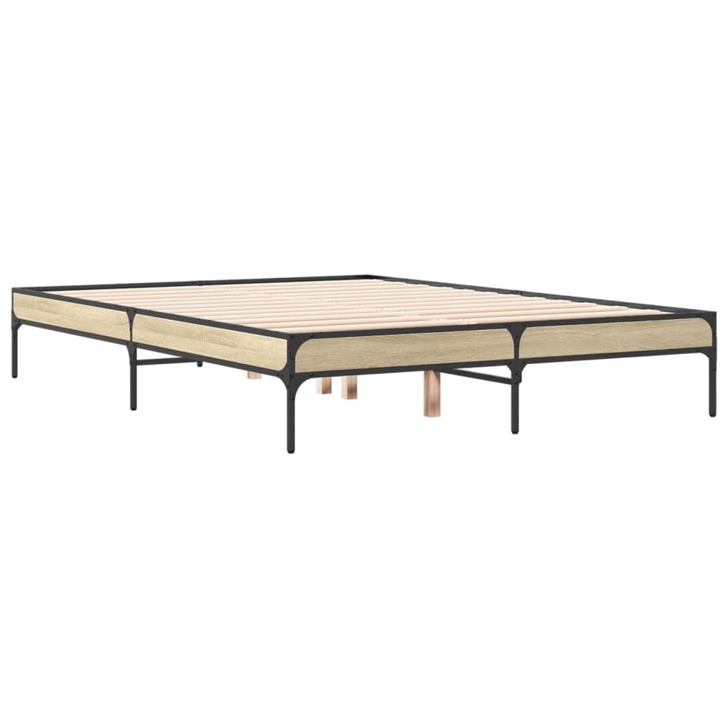 Cadre de lit sans matelas chêne sonoma 135x190 cm - XIOS