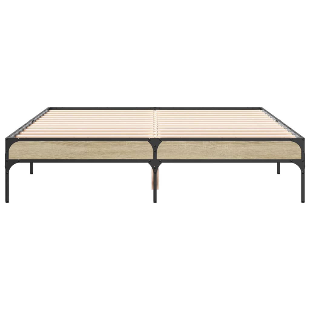 Cadre de lit sans matelas chêne sonoma 135x190 cm - XIOS