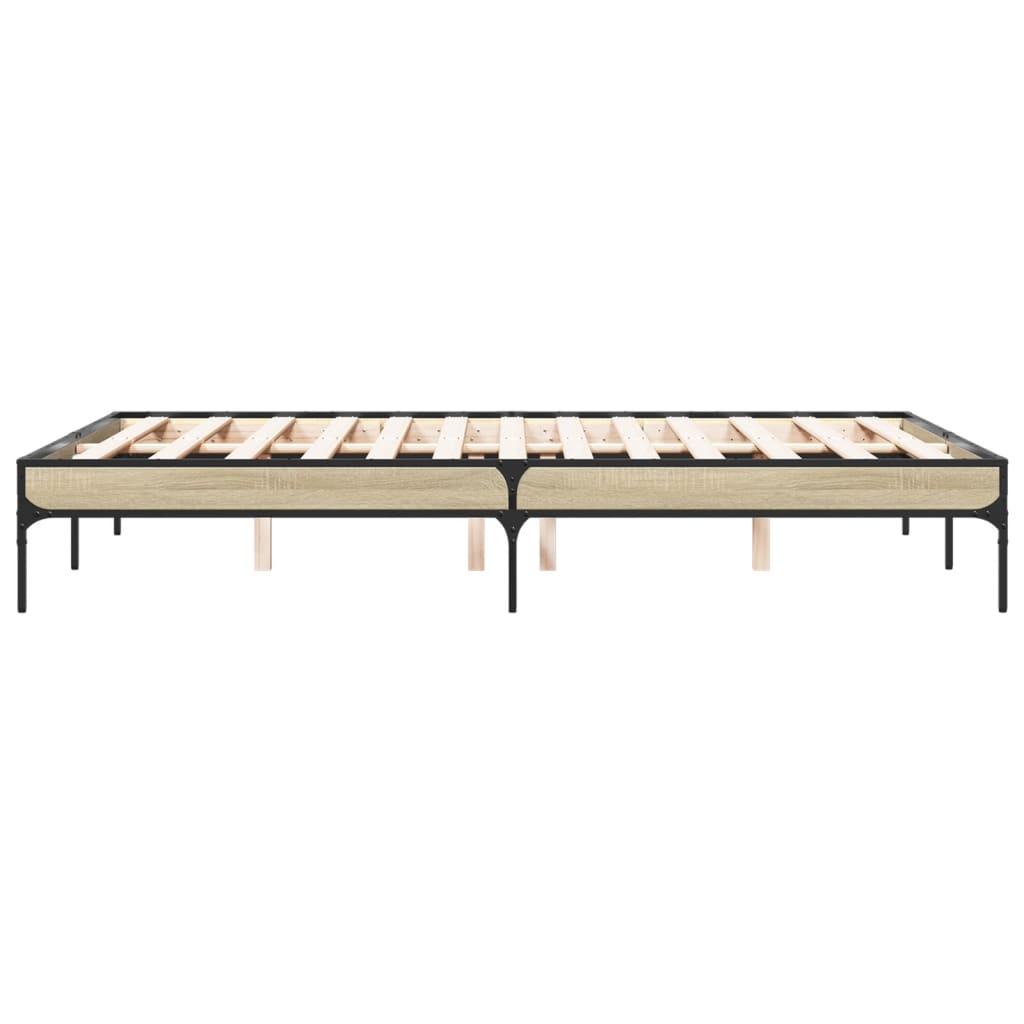 Cadre de lit sans matelas chêne sonoma 135x190 cm - XIOS