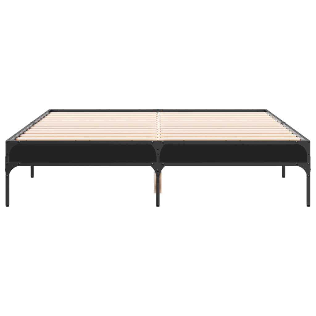 Cadre de lit sans matelas noir 120x190 cm - XIOS