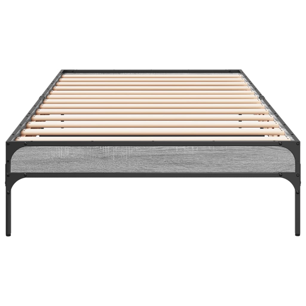 Cadre de lit sans matelas sonoma gris 90x190 cm - XIOS