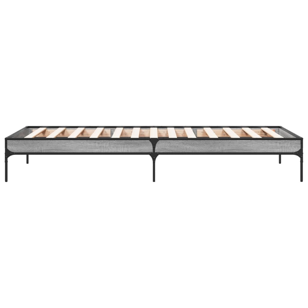 Cadre de lit sans matelas sonoma gris 90x190 cm - XIOS