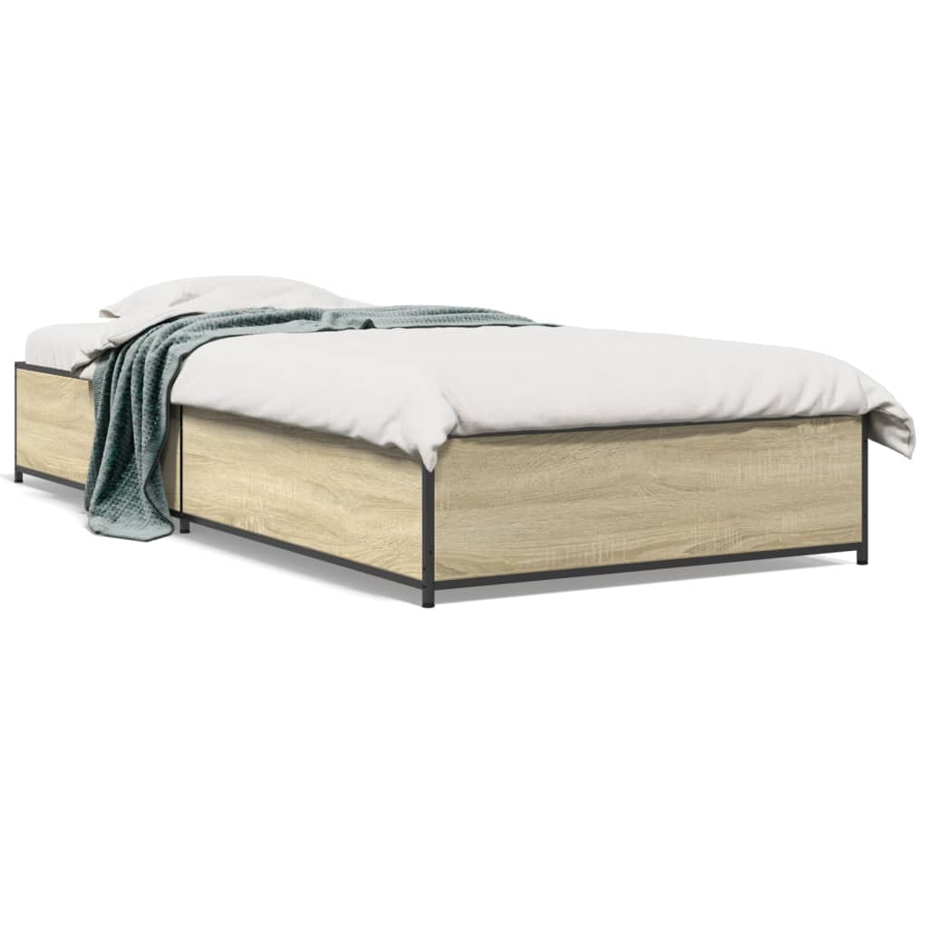 Cadre de lit sans matelas chêne sonoma 75x190 cm - XIOS