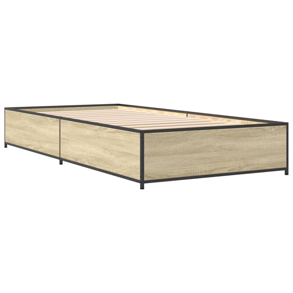 Cadre de lit sans matelas chêne sonoma 75x190 cm - XIOS