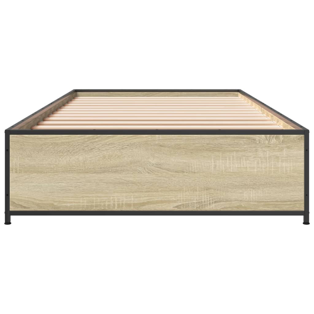 Cadre de lit sans matelas chêne sonoma 75x190 cm - XIOS