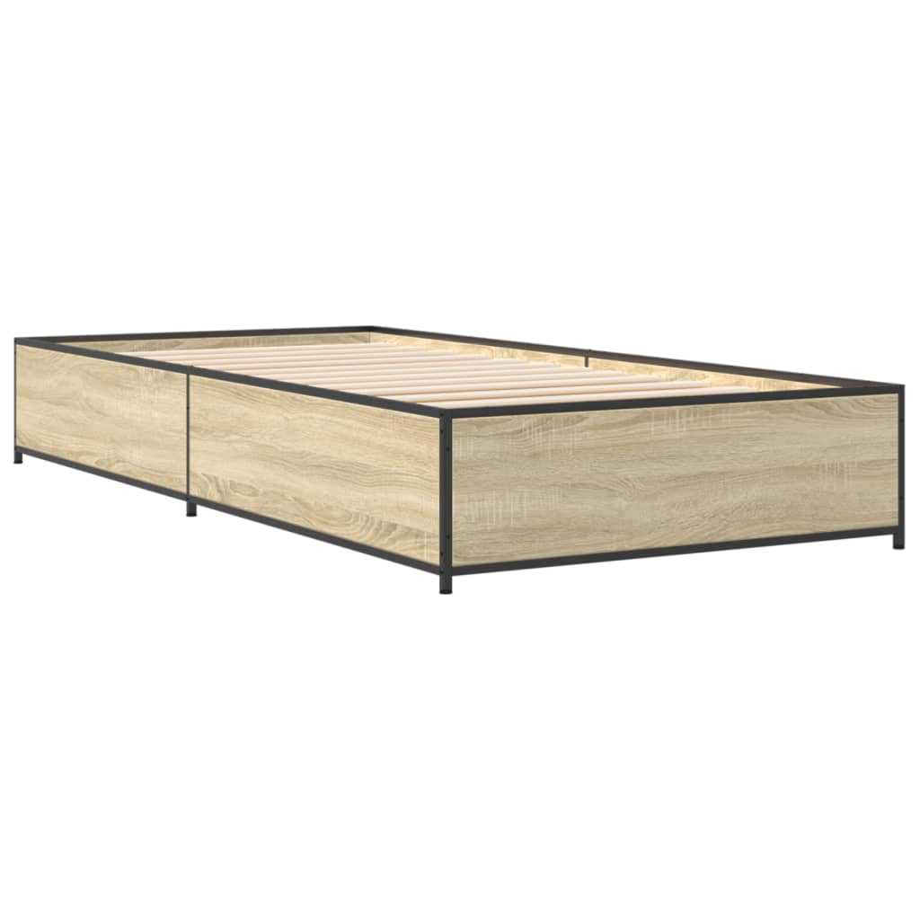 Cadre de lit sans matelas chêne sonoma 75x190 cm - XIOS