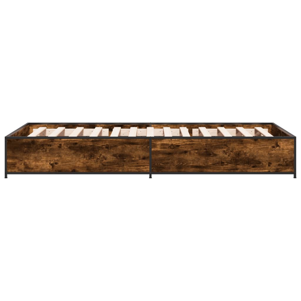 Cadre de lit sans matelas chêne fumé 75x190 cm - XIOS