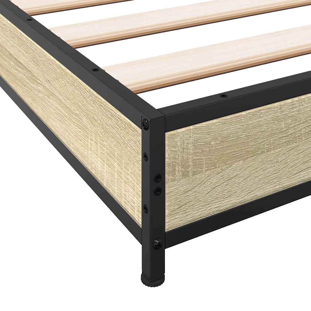 Cadre de lit sans matelas chêne sonoma 120x200 cm - XIOS