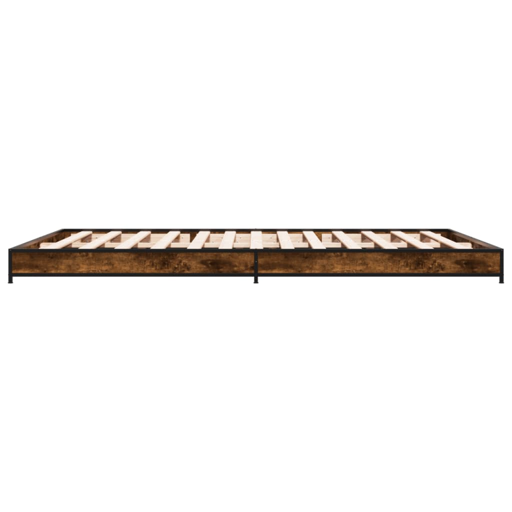 Cadre de lit sans matelas chêne fumé 120x200 cm - XIOS