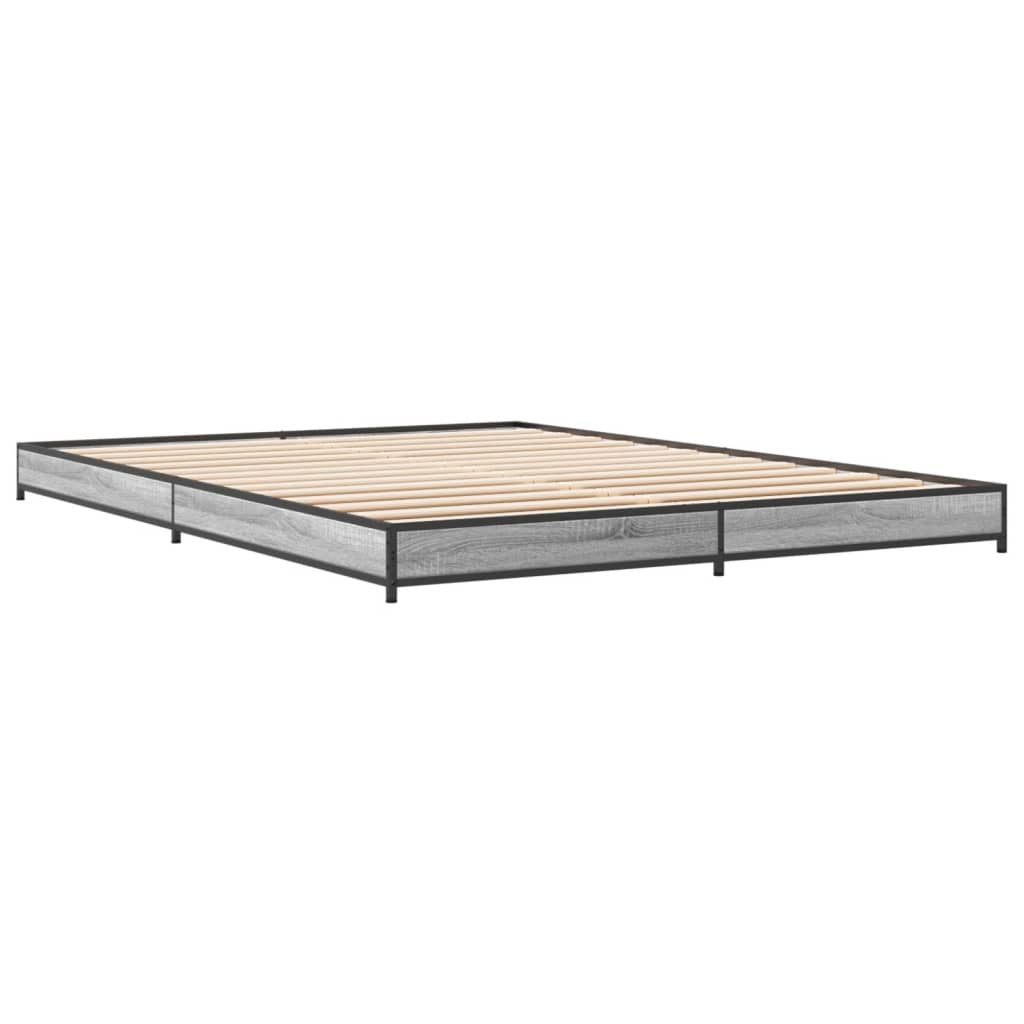 Cadre de lit sans matelas sonoma gris 120x200 cm - XIOS