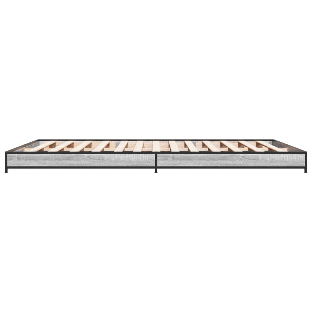 Cadre de lit sans matelas sonoma gris 120x200 cm - XIOS
