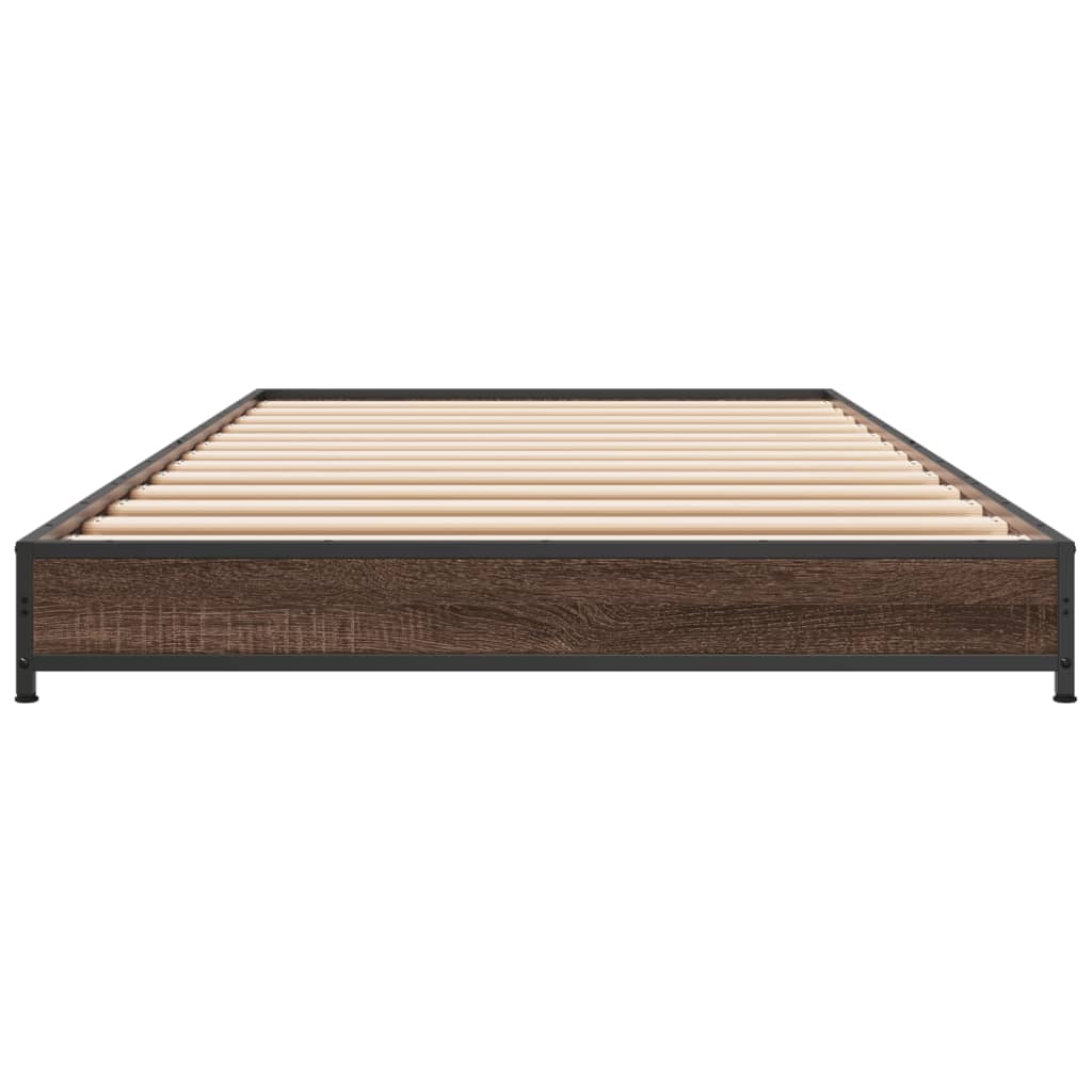 Cadre de lit sans matelas chêne marron 90x200 cm - XIOS