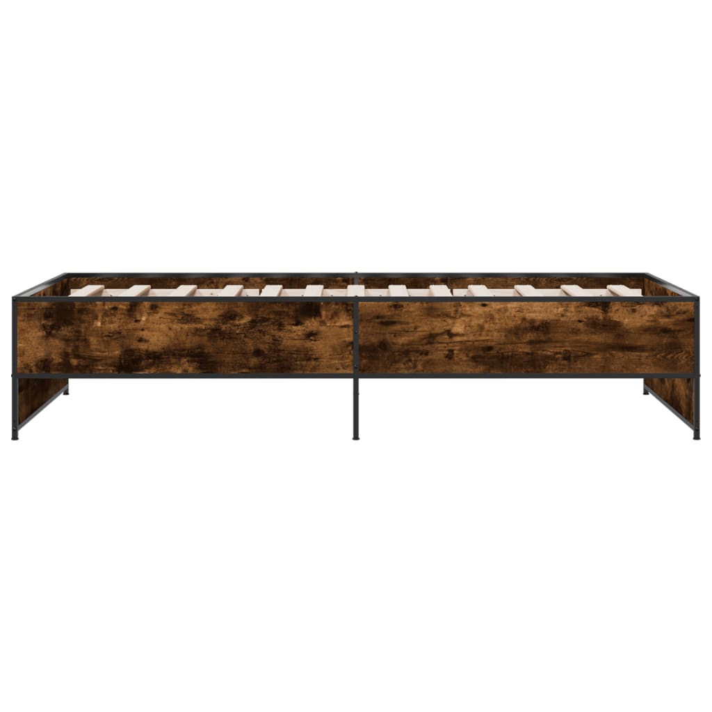 Cadre de lit sans matelas chêne fumé 90x200 cm - XIOS