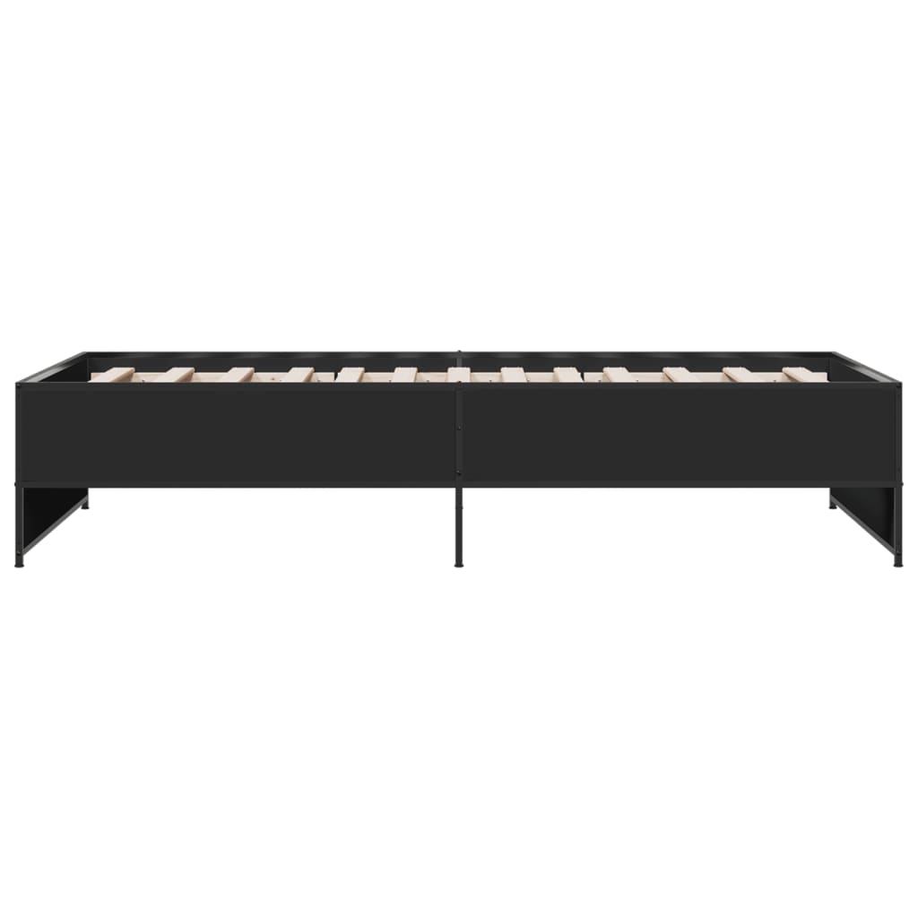 Cadre de lit sans matelas noir 90x190 cm - XIOS