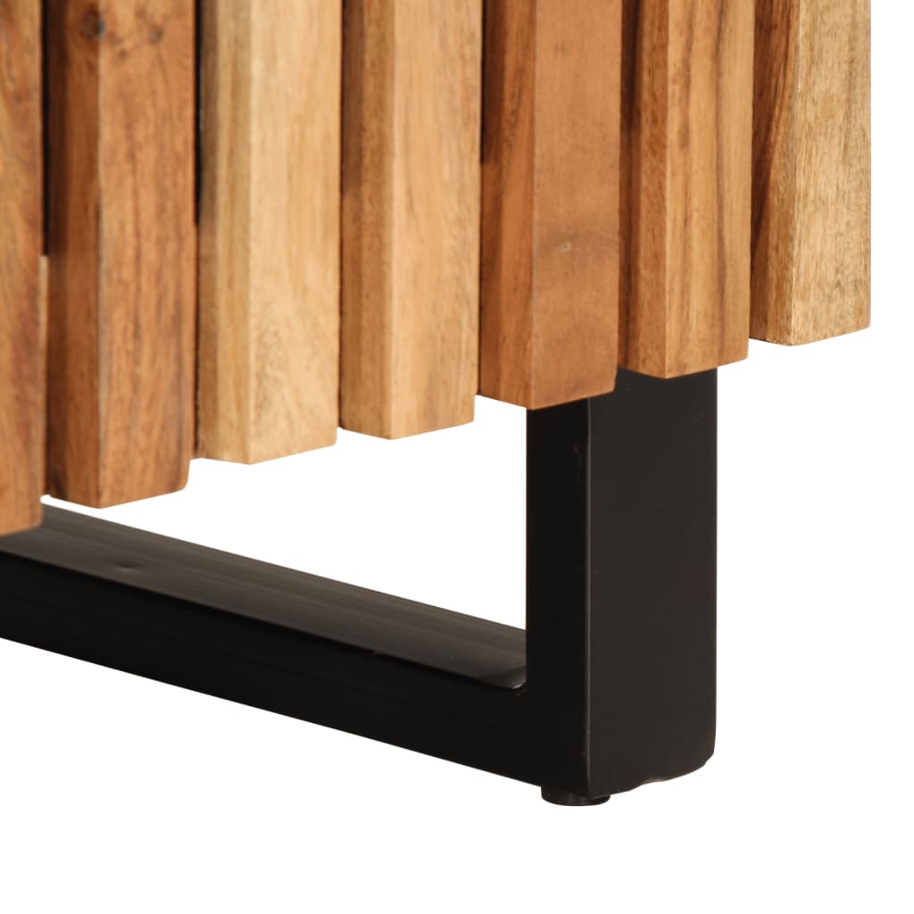 Ensemble de meubles de salle de bain 2 pcs bois massif d'acacia