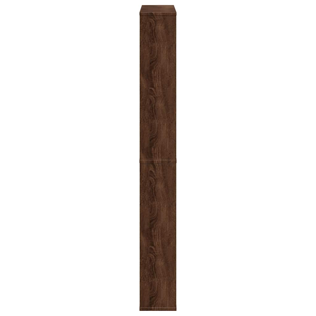 Armoire à chaussures miroir 4 niveaux chêne marron 63x17x134 cm - XIOS