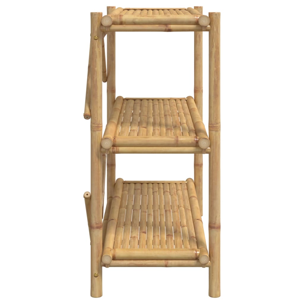 Étagère à 3 niveaux 100x40x90 cm bambou - XIOS
