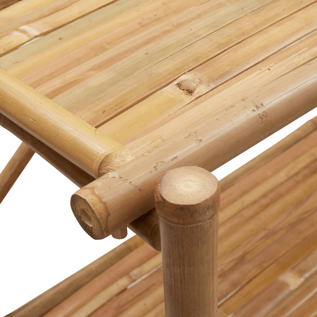Étagère à 5 niveaux 100x40x150 cm bambou - XIOS