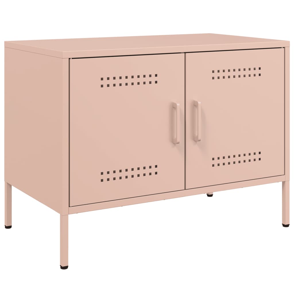Meubles TV 2 pcs rose 68x39x50,5 cm acier - XIOS