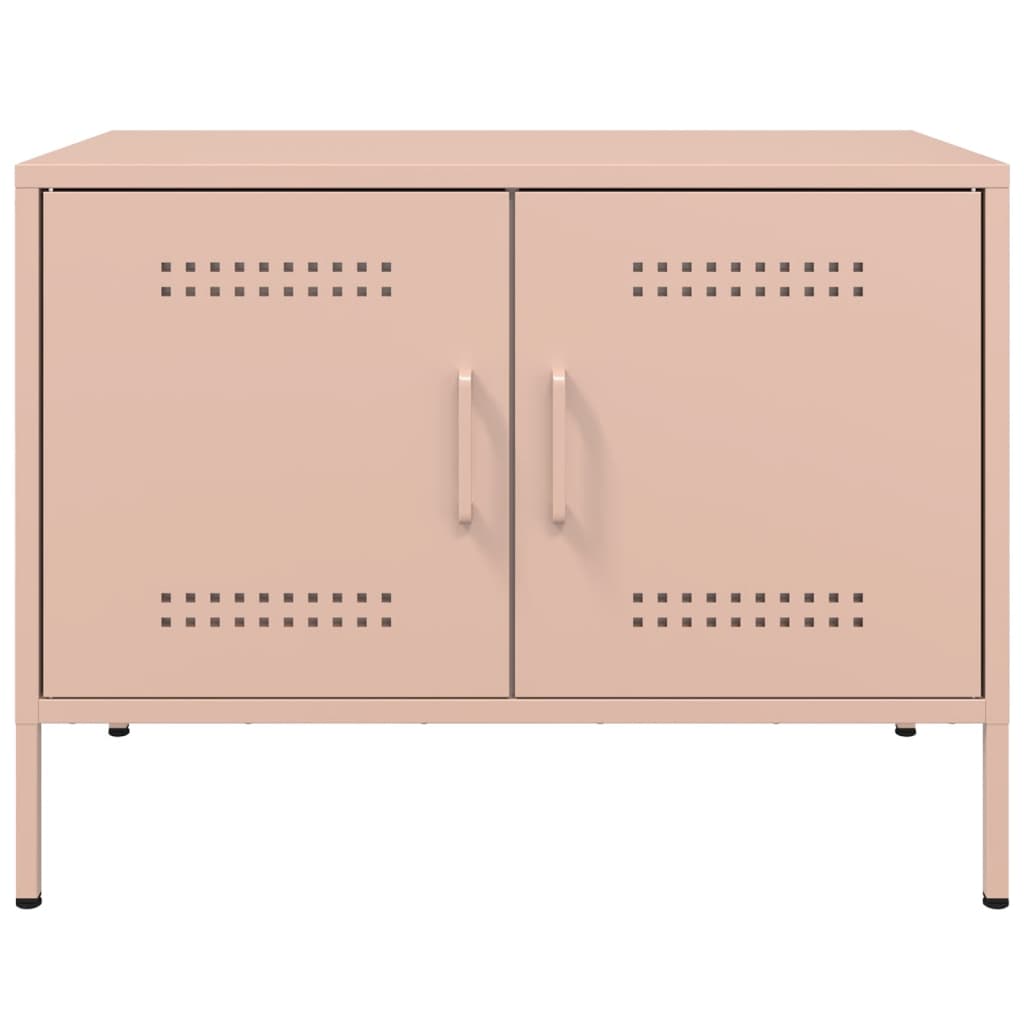 Meubles TV 2 pcs rose 68x39x50,5 cm acier - XIOS