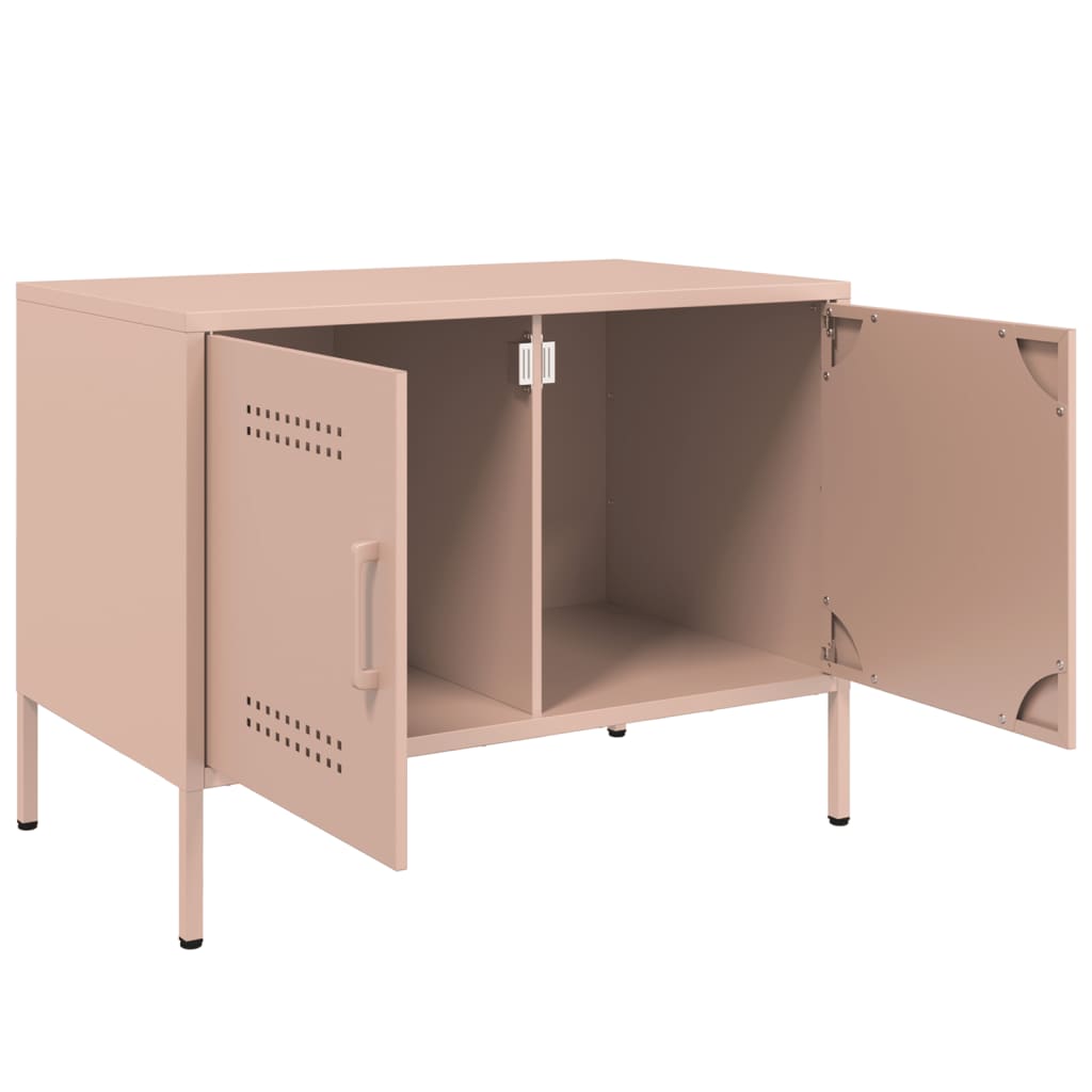 Meubles TV 2 pcs rose 68x39x50,5 cm acier - XIOS