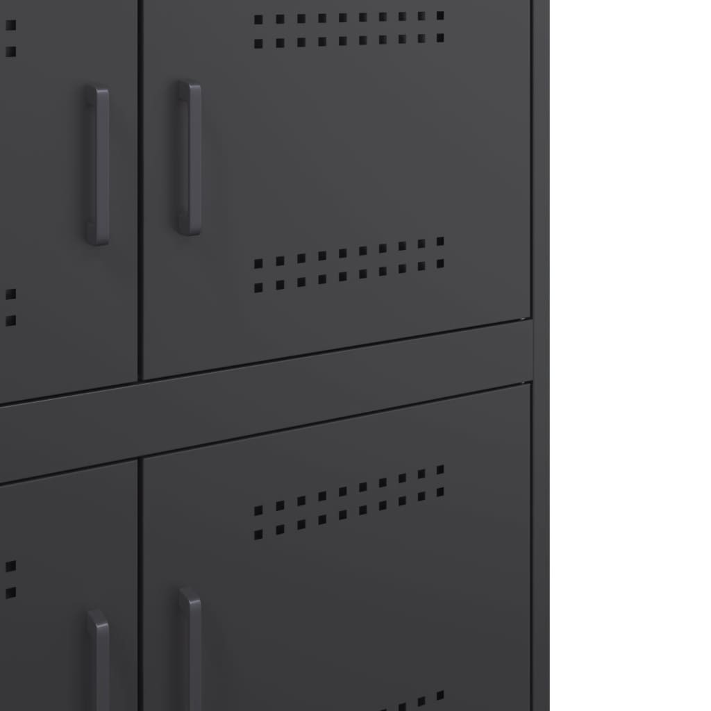 Buffet noir 68x39x79 cm acier - XIOS