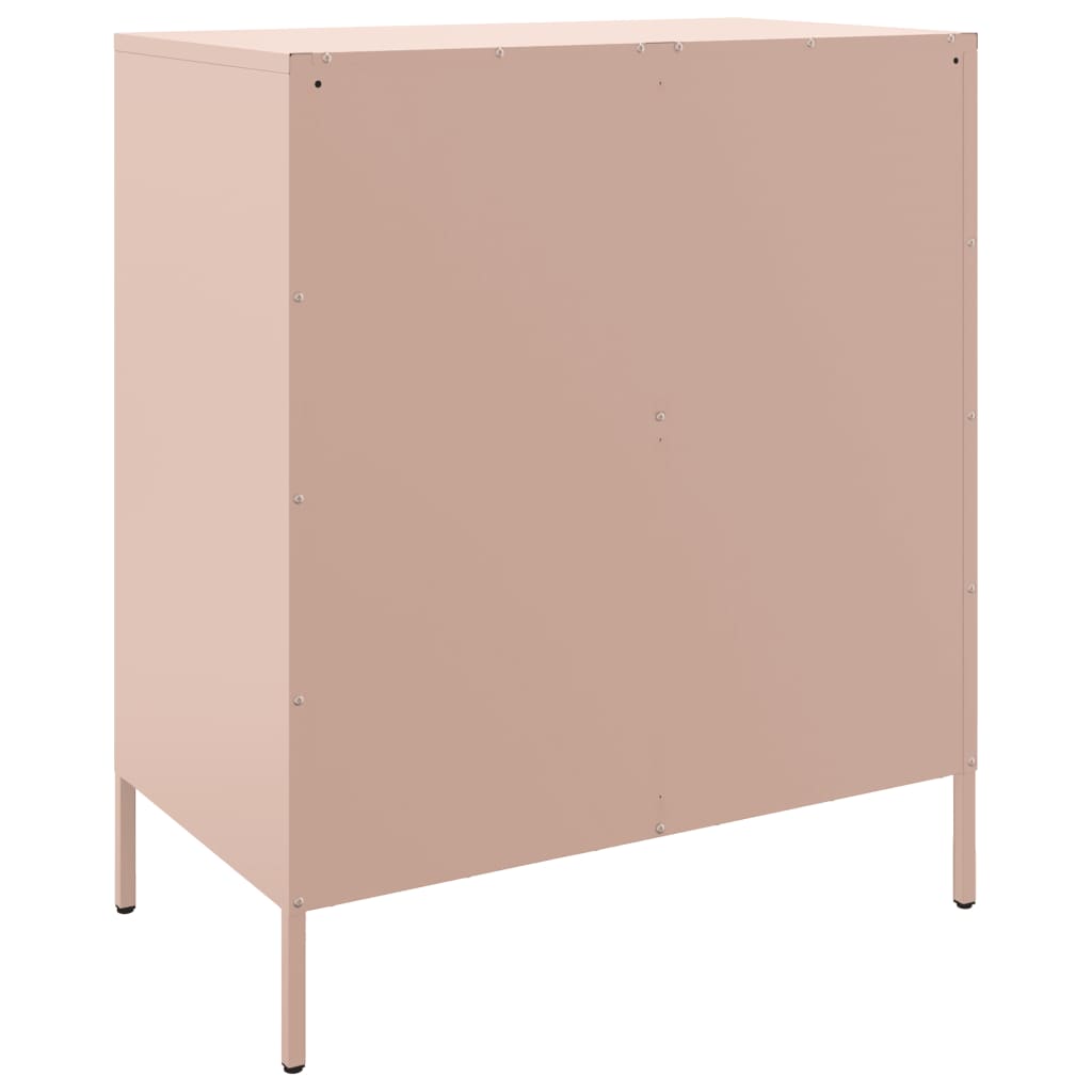 Buffet rose 68x39x79 cm acier - XIOS