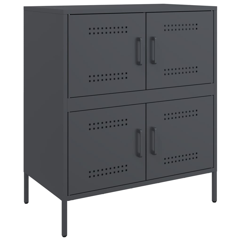 Buffet anthracite 68x39x79 cm acier - XIOS
