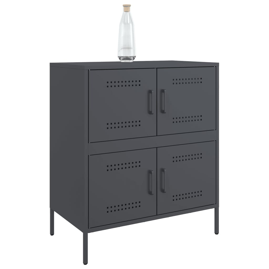 Buffet anthracite 68x39x79 cm acier - XIOS