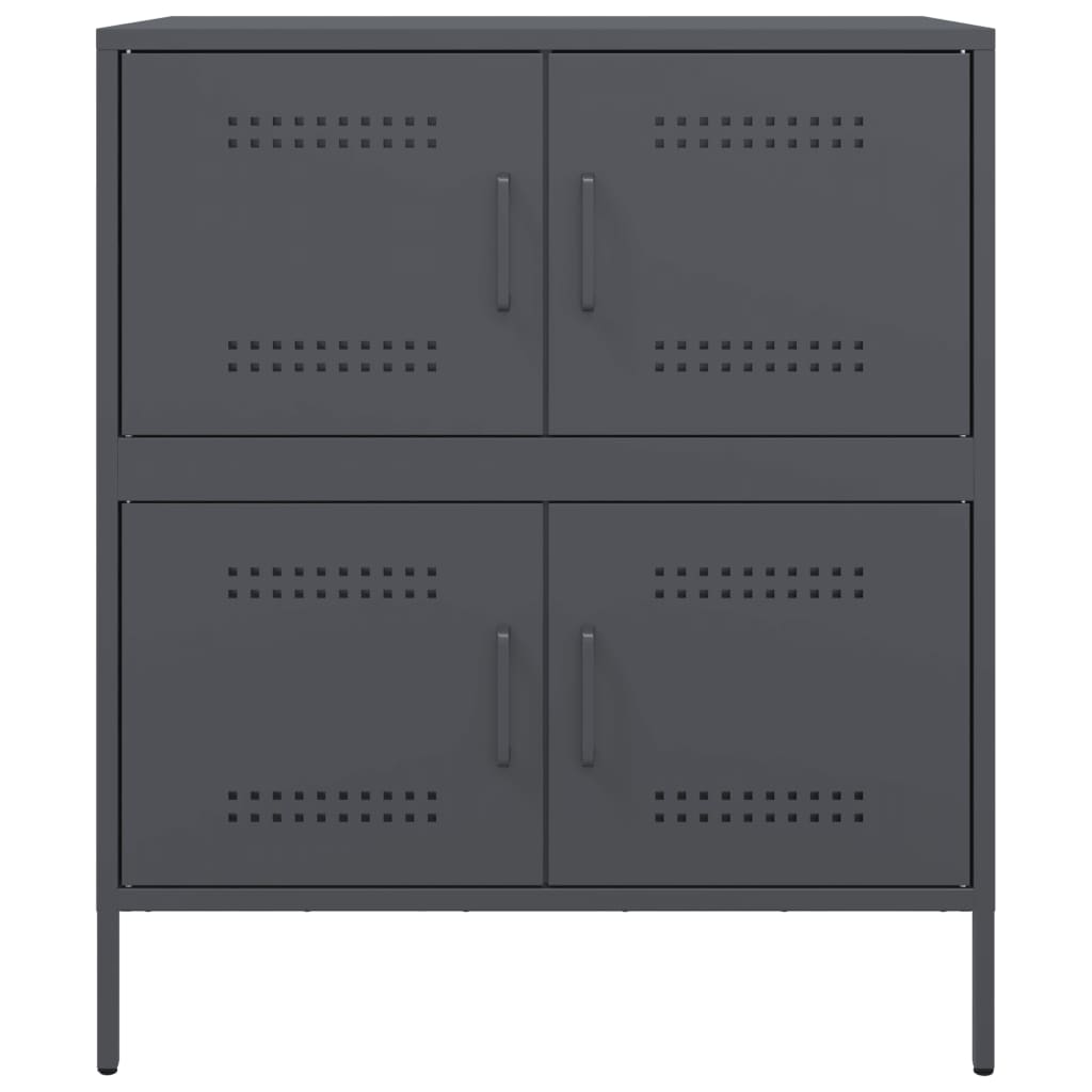 Buffet anthracite 68x39x79 cm acier - XIOS