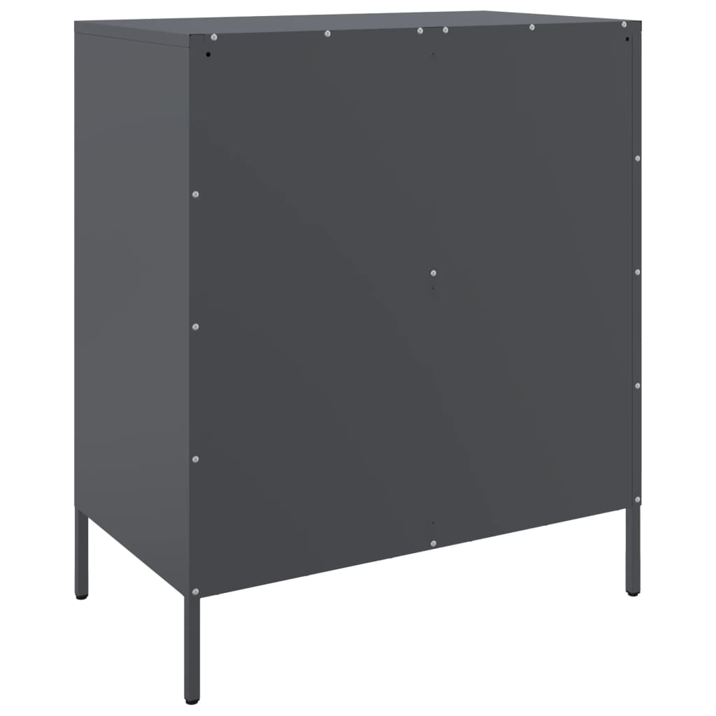 Buffet anthracite 68x39x79 cm acier - XIOS