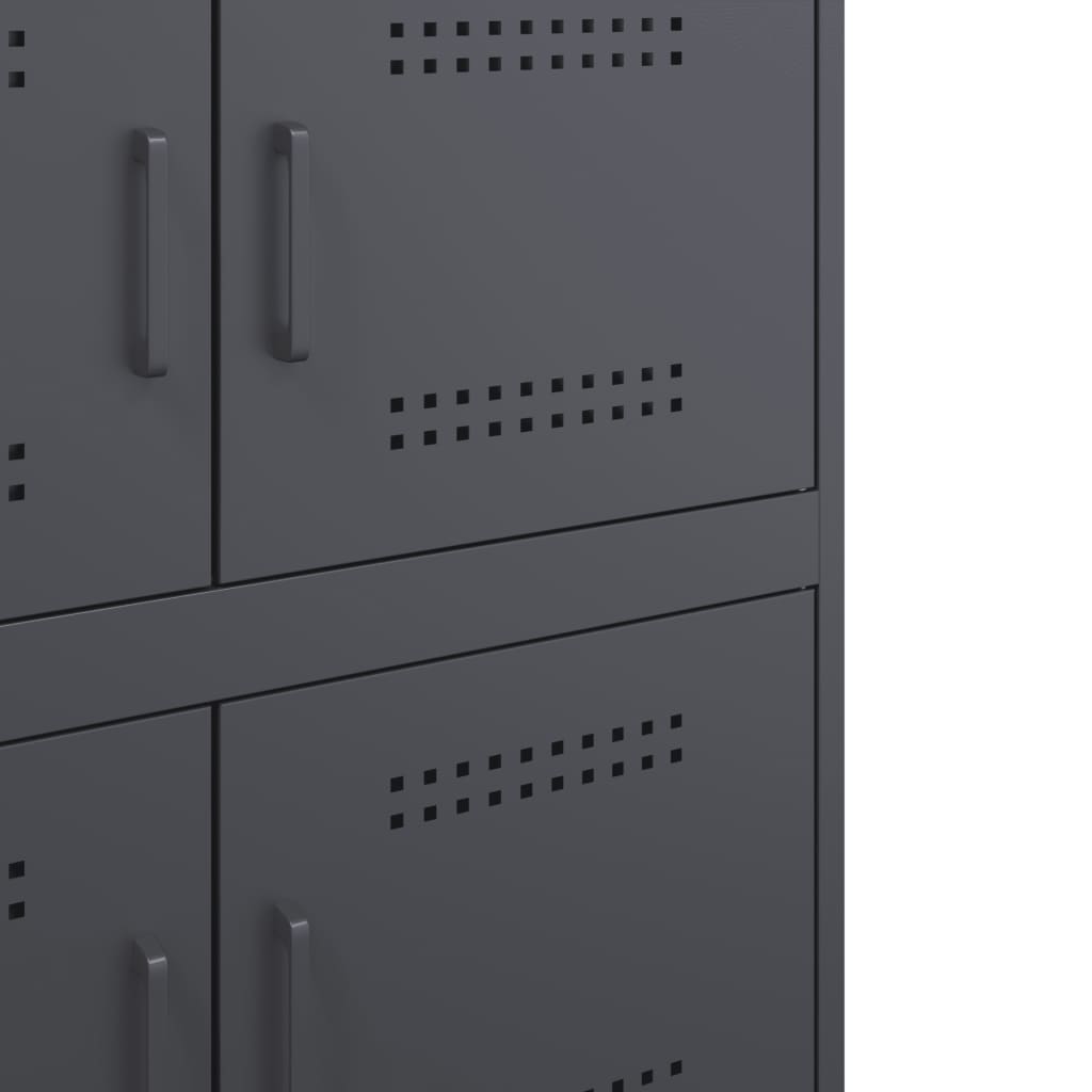 Buffet anthracite 68x39x79 cm acier - XIOS