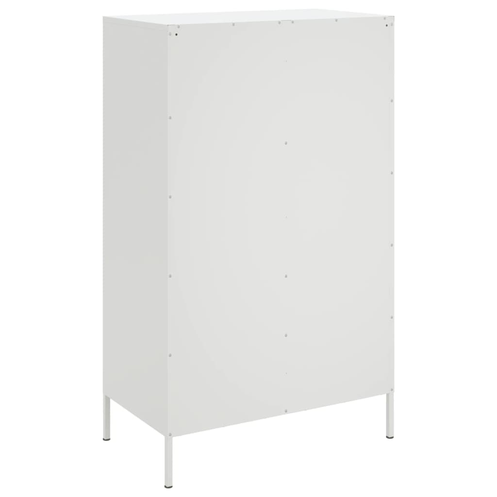 Buffet haut blanc 68x39x113 cm acier - XIOS