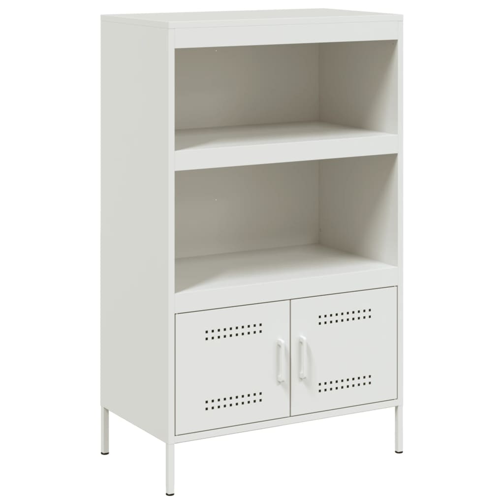 Buffet haut blanc 68x39x113 cm acier - XIOS