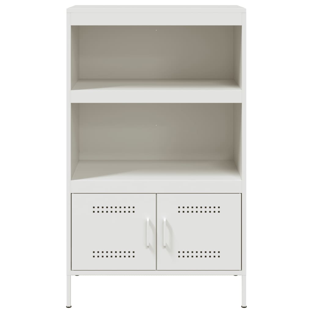 Buffet haut blanc 68x39x113 cm acier - XIOS