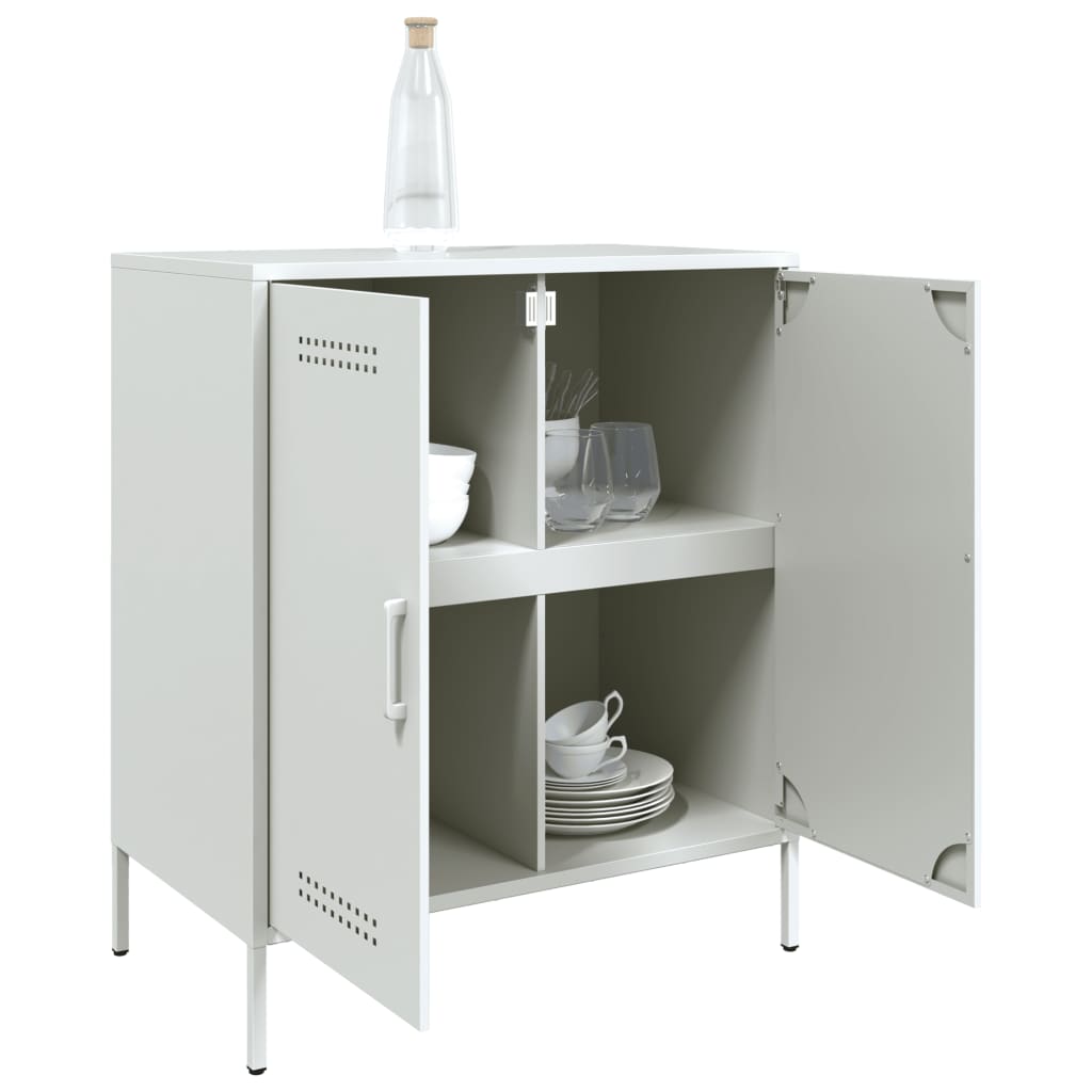 Buffet blanc 68x39x79 cm acier - XIOS