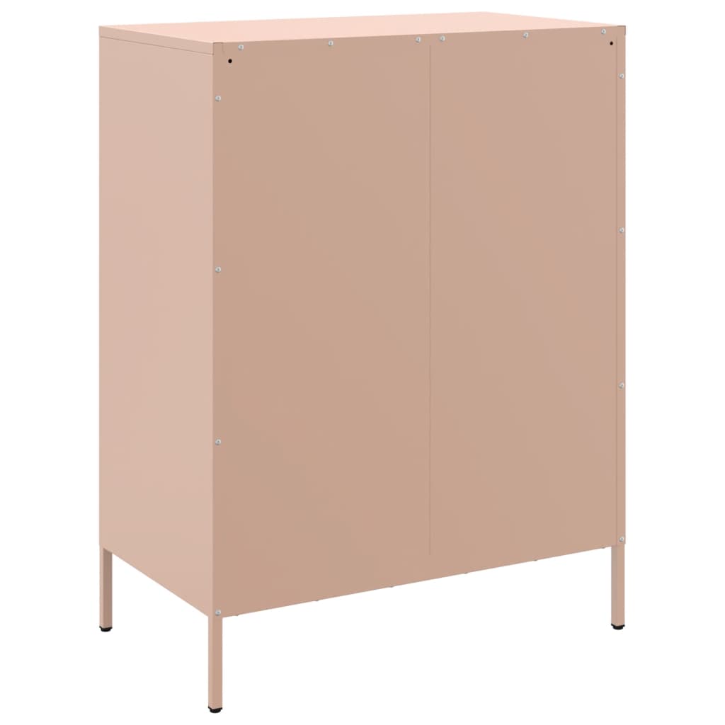 Buffet rose 68x39x89 cm acier - XIOS